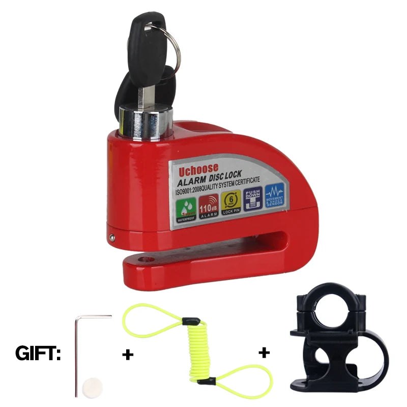 Vabena Motorcycle Disc Brake Alarm Lock | Anti-Theft Scooter Security
