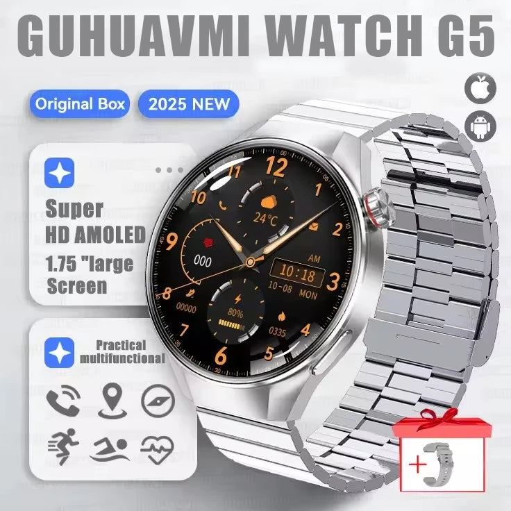 G5 PLUS Smartwatch | 1.75" HD AMOLED, GPS & Fitness Tracker