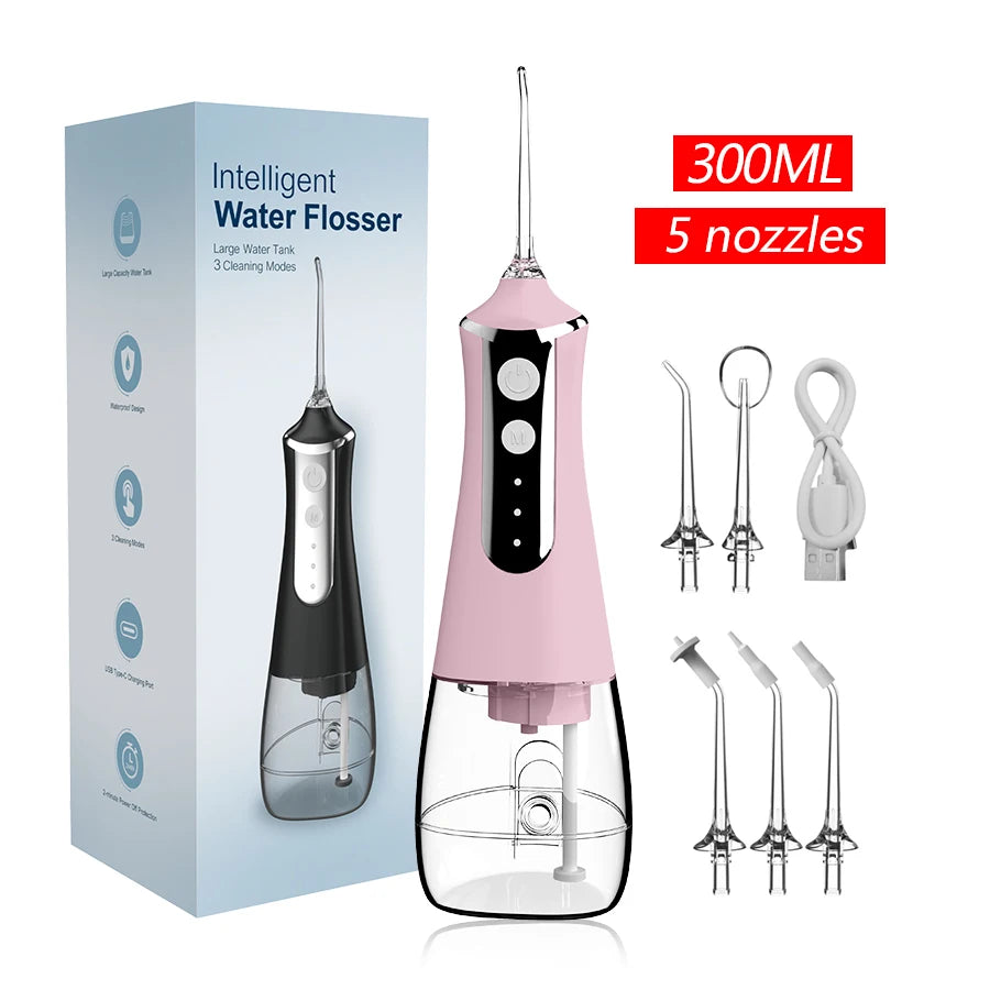 Vabena Oral Irrigator Water Flosser - Deep Clean Teeth Pick