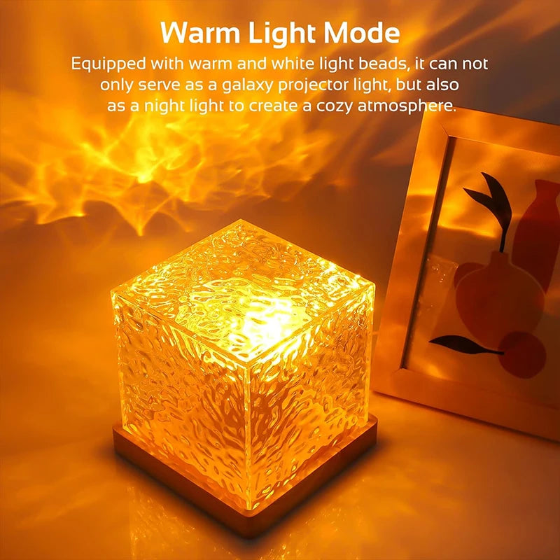Ocean Wave Projector Light - 16 Colors Aurora Glow Lamp