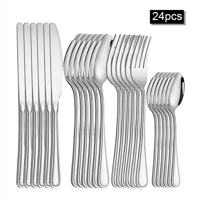 Luxury Stainless Steel Steak Cutlery Set for Restaurants & Hotels