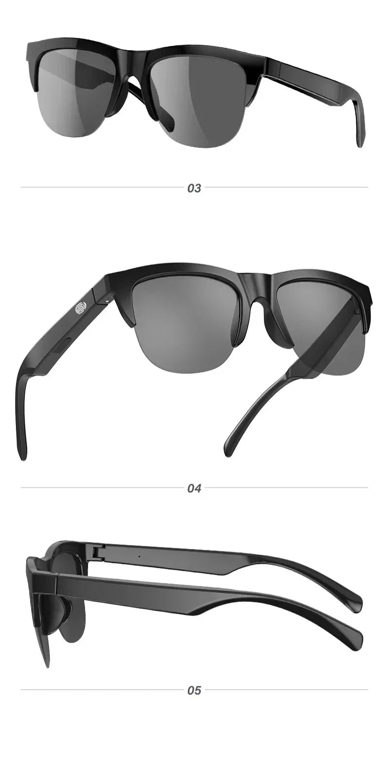 DIXSG Smart Sunglasses with Bluetooth Audio & Blue Light Protection