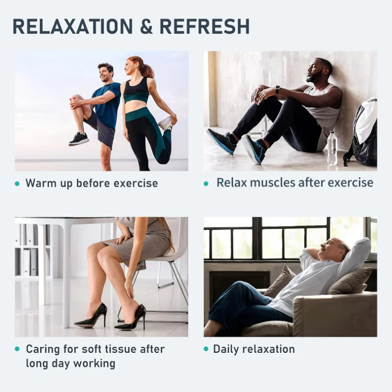 JinKairui Electric Pneumatic Leg Massager for Deep Thigh, Calf & Foot Relaxation with Remote Control