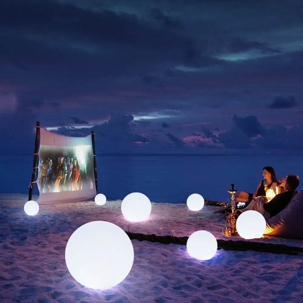 DACHAN Waterproof RGB LED Garden Ball Light - Outdoor Decorative Sphere