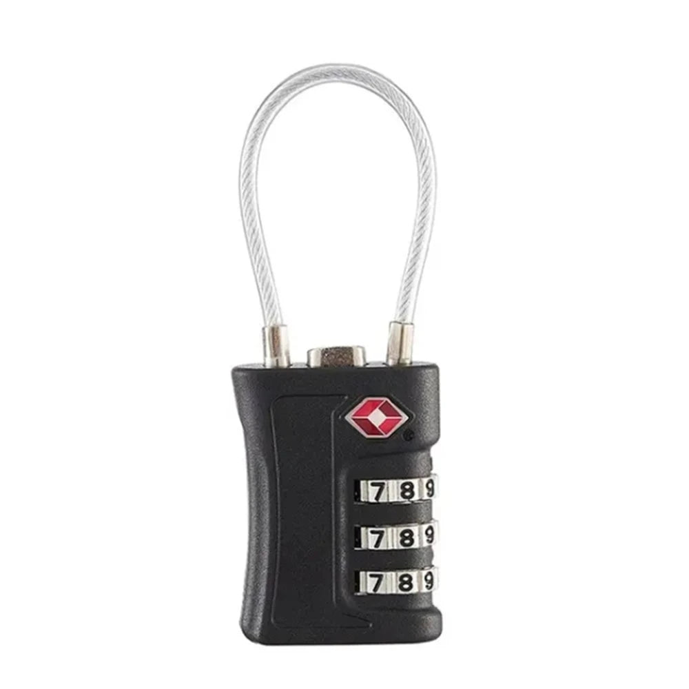 TSA Approved Luggage Locks 4-Pack - 3-Digit Combination Travel Security
