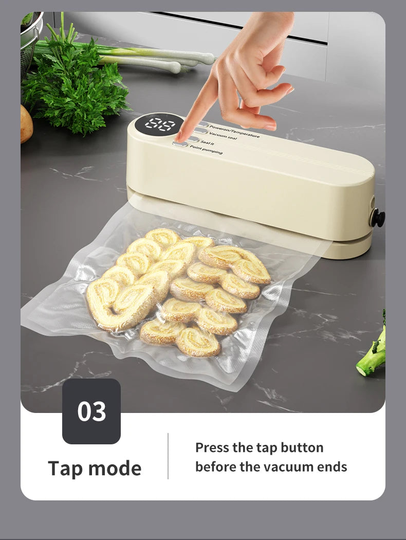 Mini Wireless Automatic Vacuum Sealer for Food Preservation | Freshness Keeper
