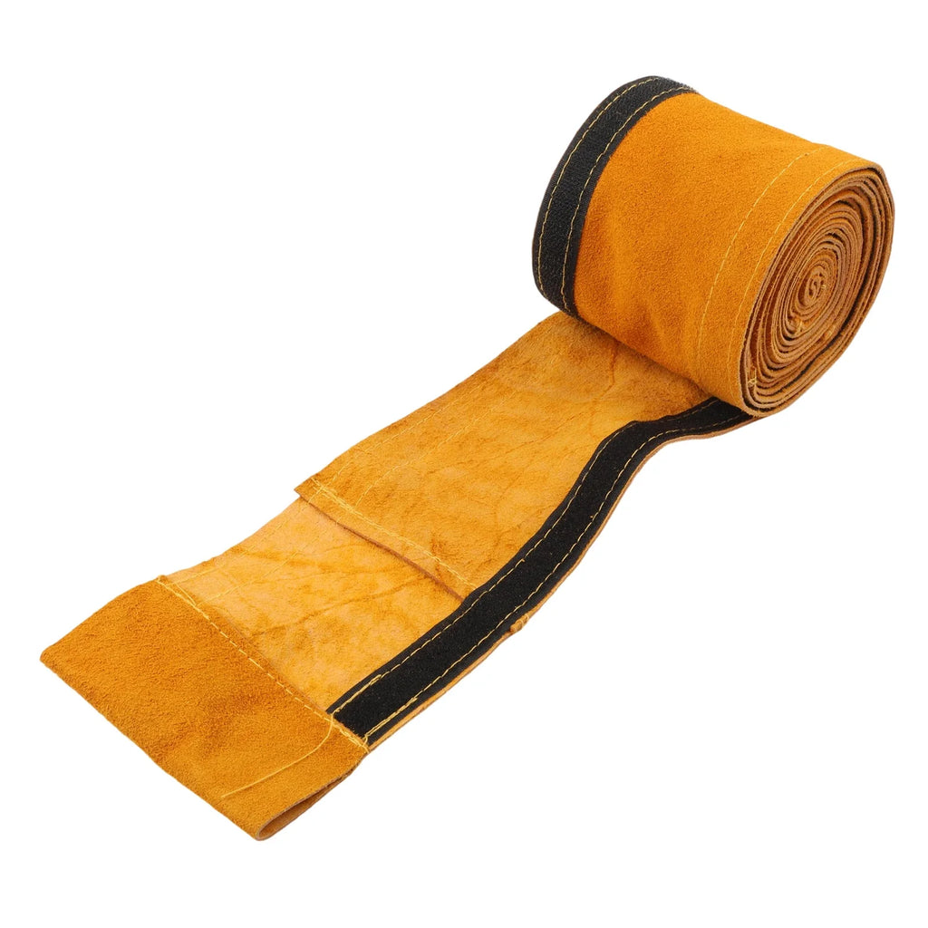 Flame Retardant Leather Welding Cable Sleeve 3.5m - TIG, MIG, Plasma Torch Protection