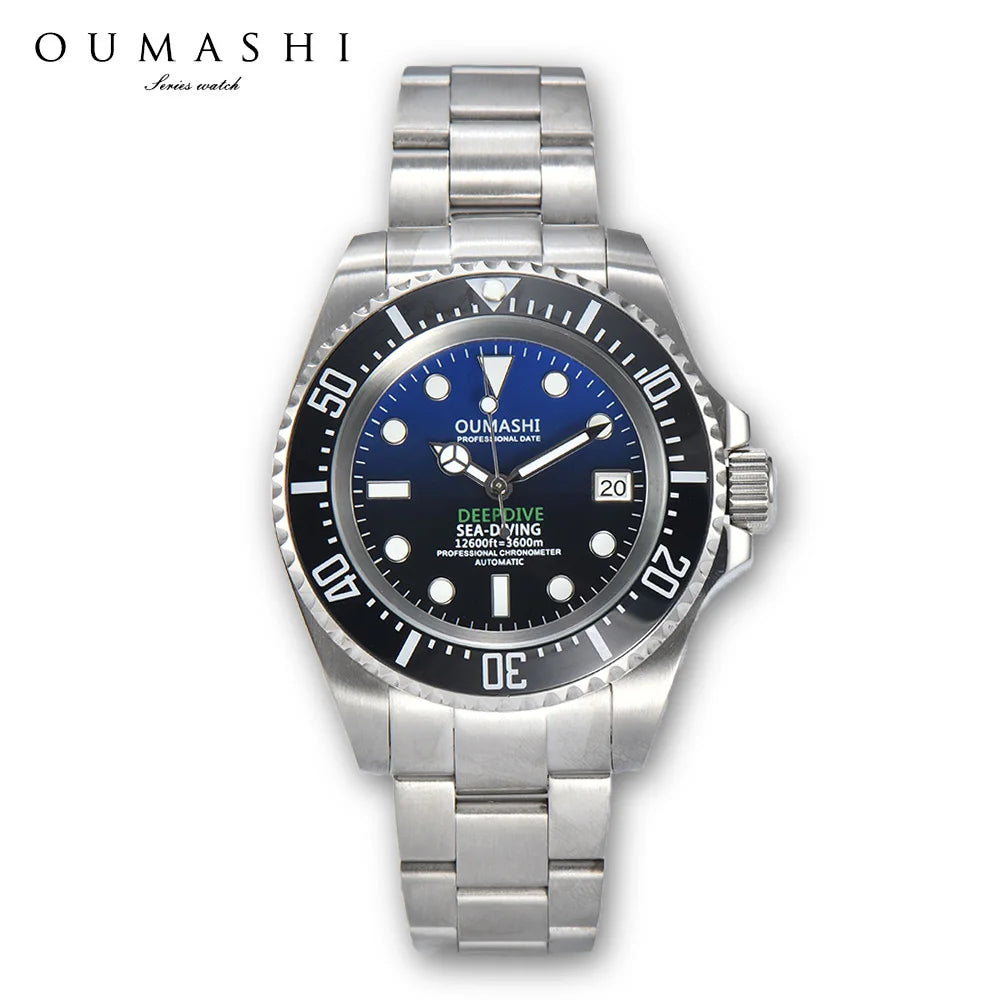 Men's 44mm Deep Sea Automatic Mechanical Dive Watch