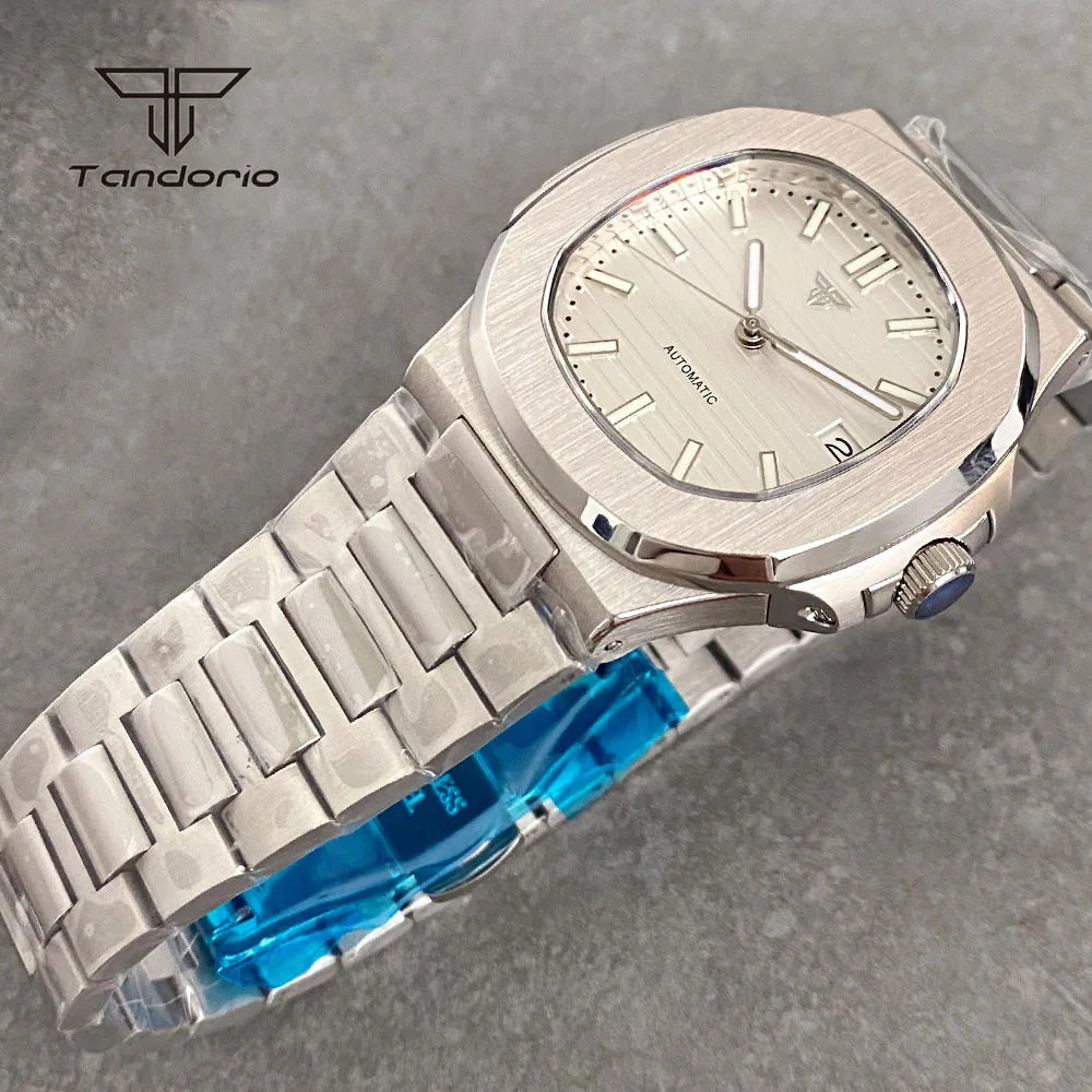 Tandorio Square Automatic Watch - Sapphire, Lume, NH35
