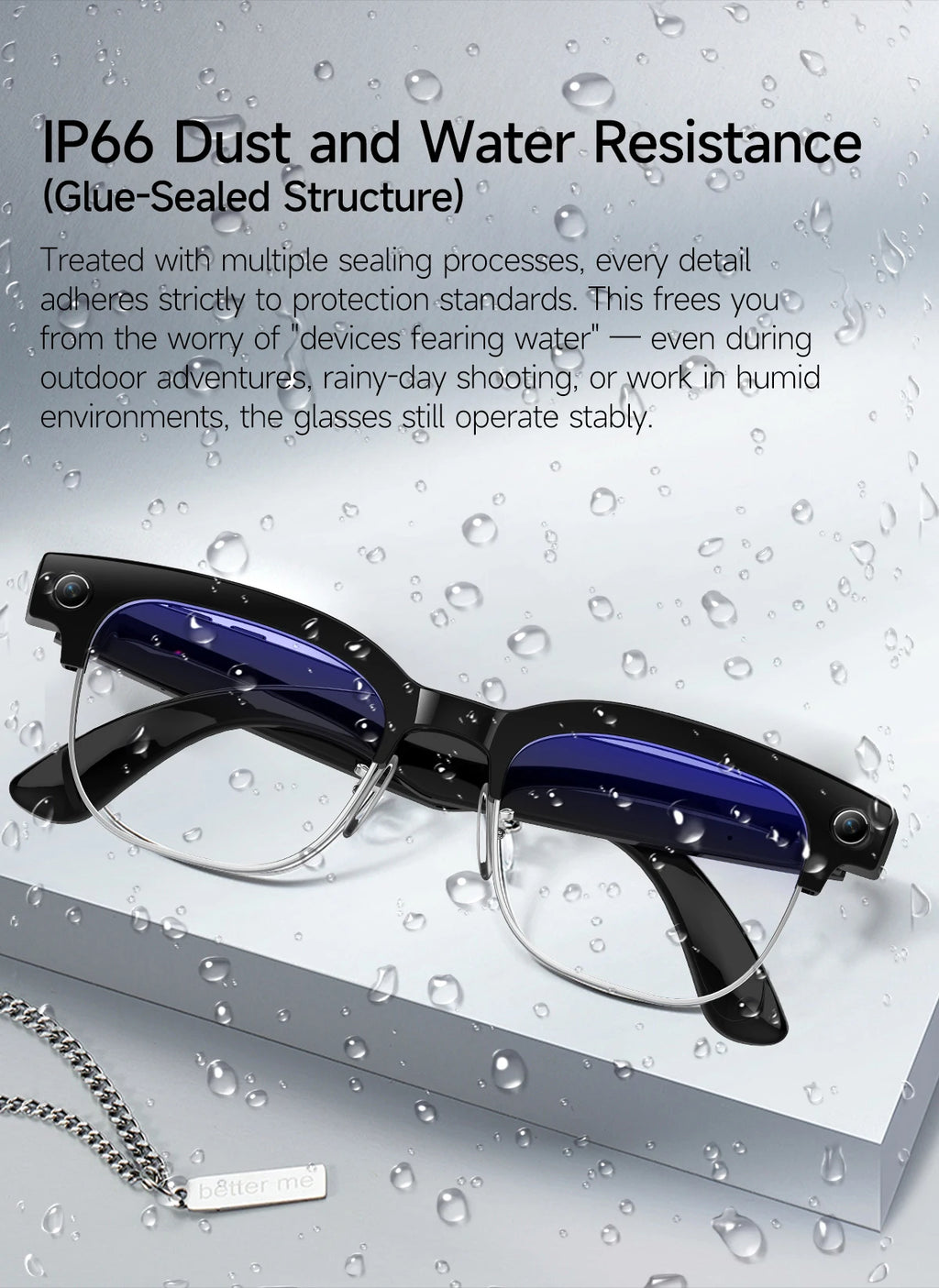 Vabena 2026 Smart Camera Glasses for Men - 800W, AI, Video & Translation