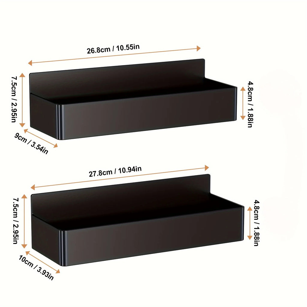 Magnetic Storage Rack - No-Drill Wall Shelf for Kitchen & Bath