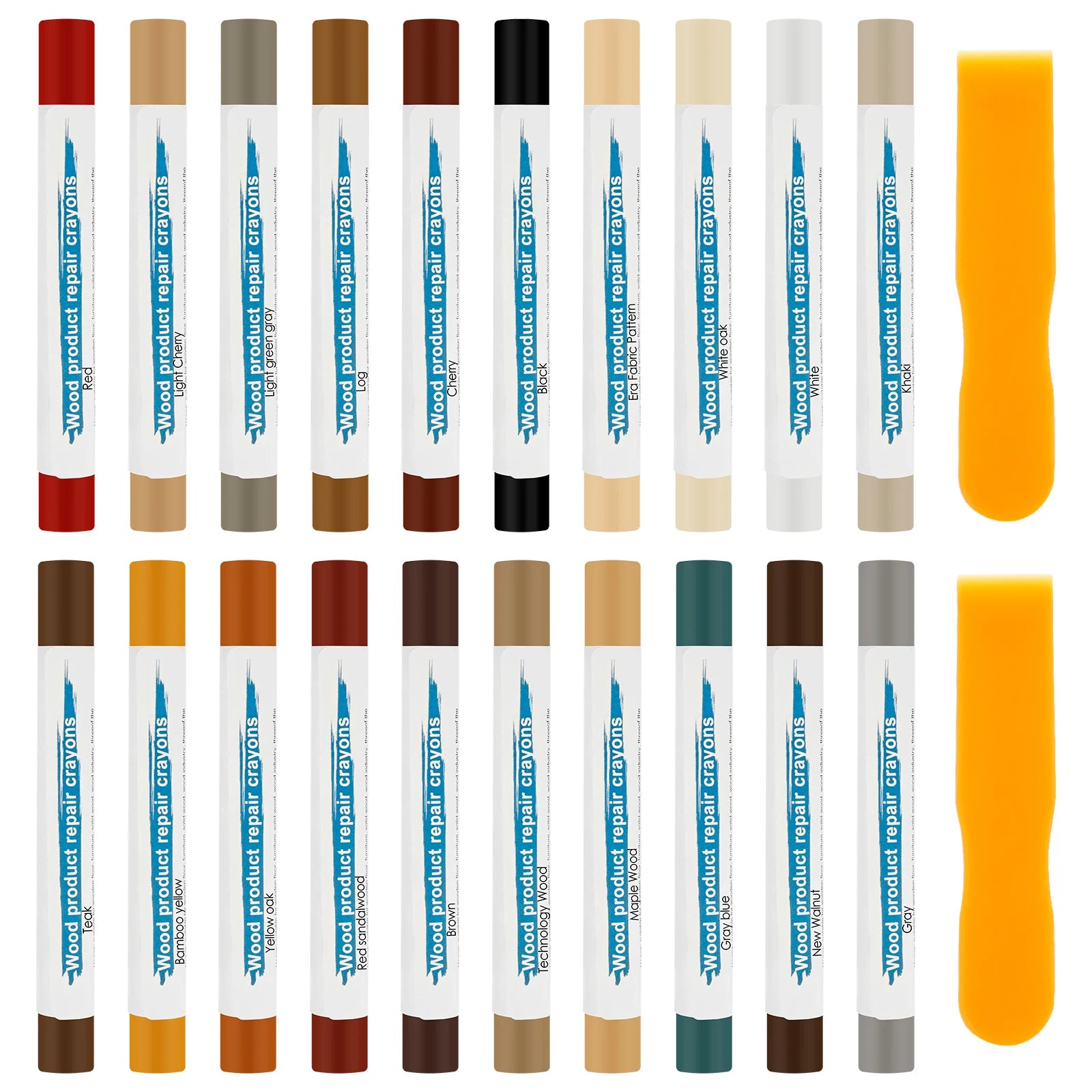 Vabena 20-Color Wood & Laminate Repair Filler Sticks