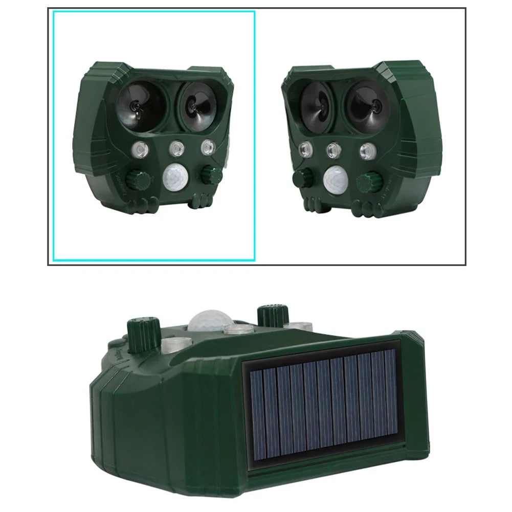 Solar Powered Ultrasonic Animal Repeller | Garden & Yard Deterrent