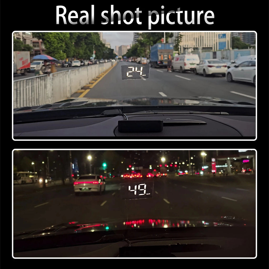 M2 HD Car HUD Windshield Projector | GPS Speedometer Display