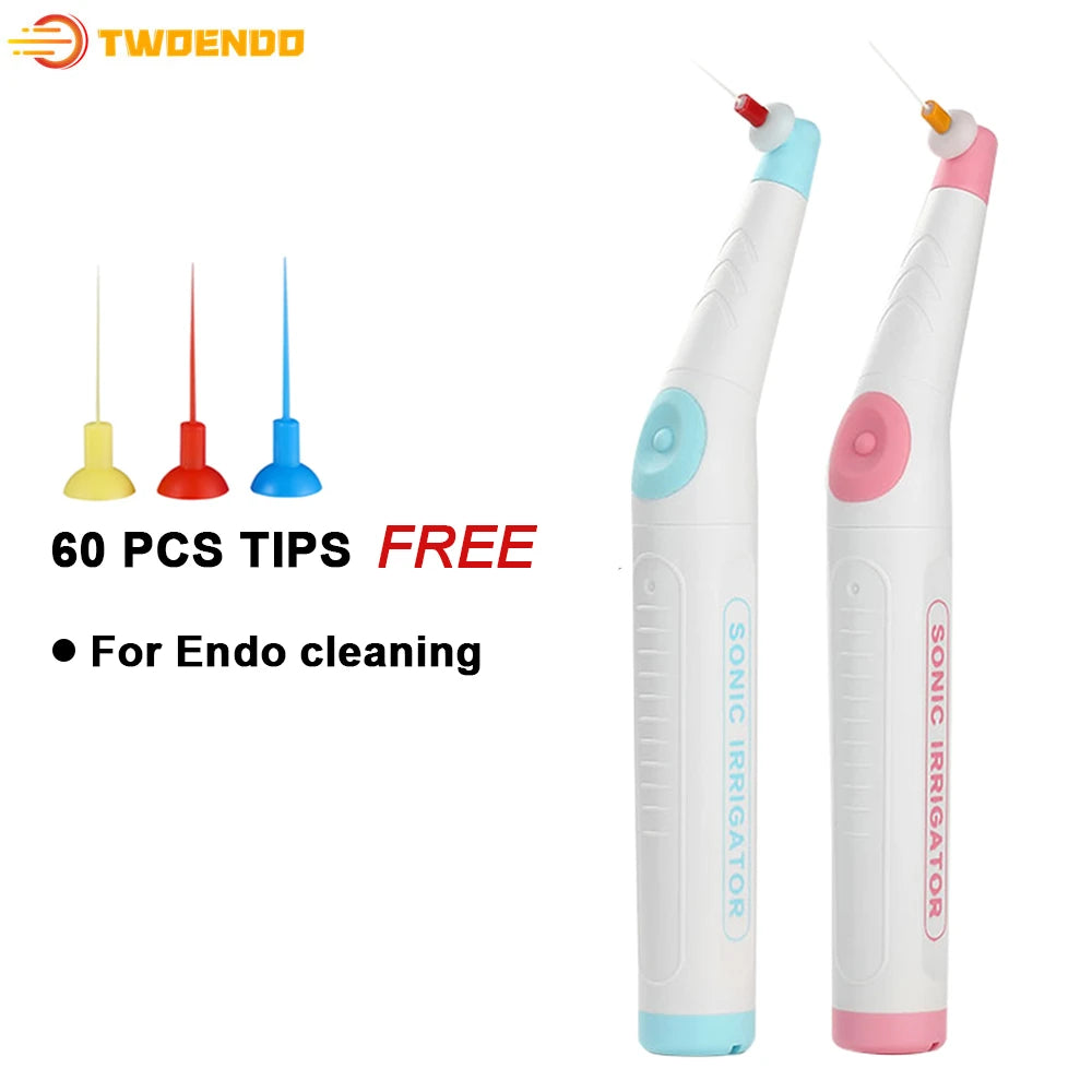 60Pcs Dental Sonic Irrigator Tips for Root Canal Cleaning & Endodontic Tools