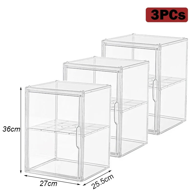 Large Capacity Clear Acrylic Organizer Box for Figures, Blind Boxes & Makeup