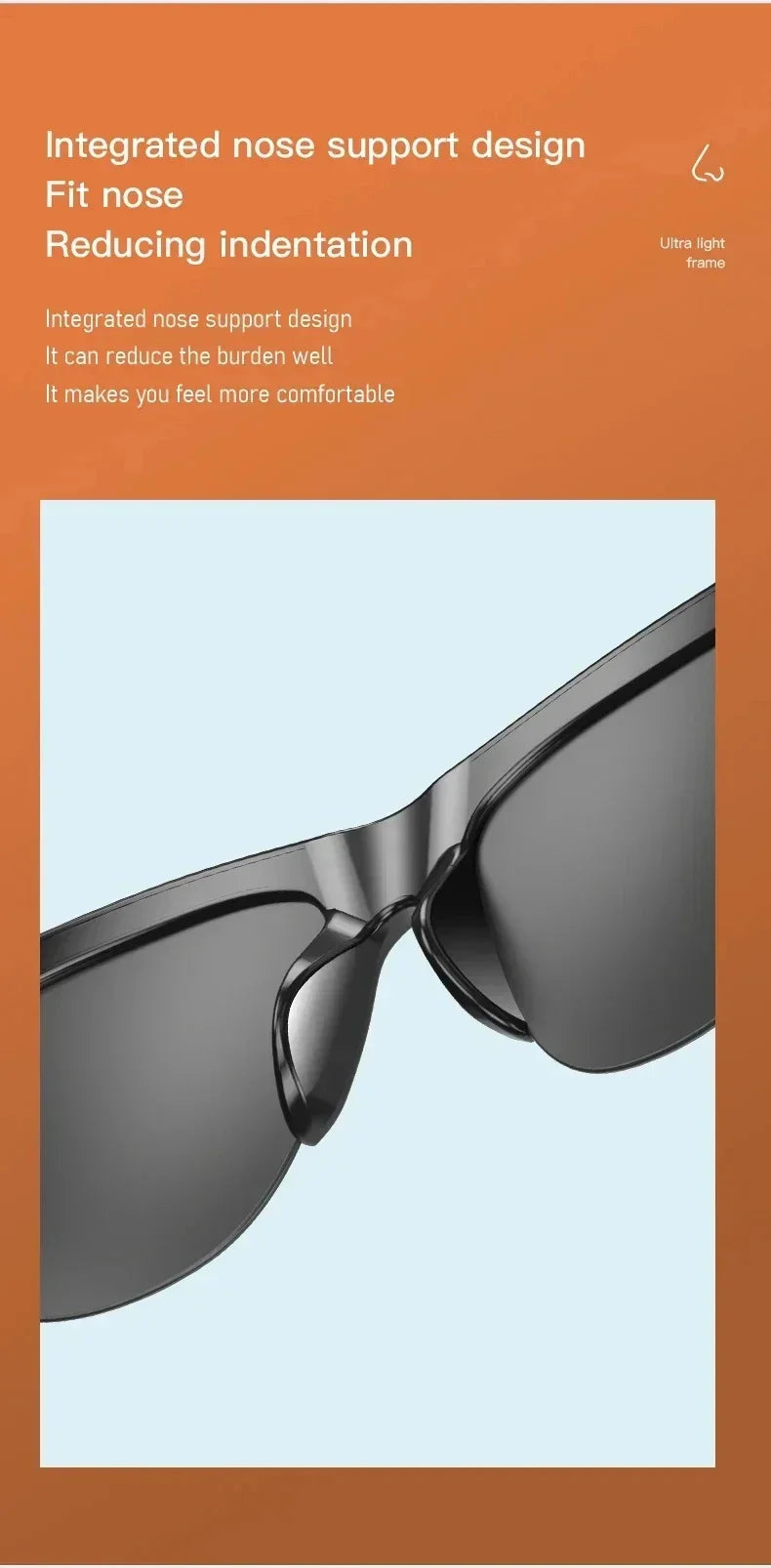 DIXSG Smart Sunglasses with Bluetooth Audio & Blue Light Protection