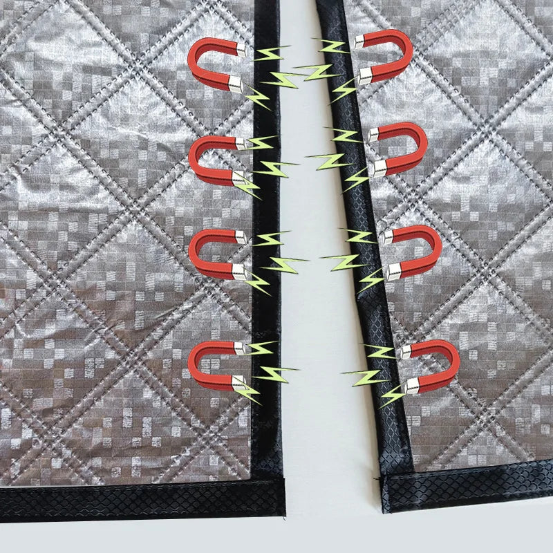 Vabena Magnetic Winter Door Curtain - Thermal & Windproof Insulation