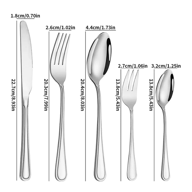 Luxury Stainless Steel Steak Cutlery Set for Restaurants & Hotels