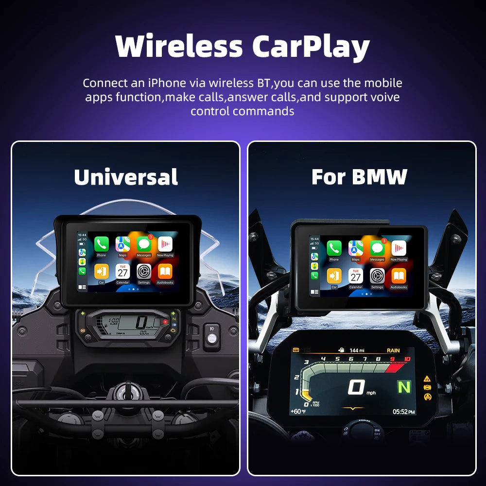 EKIY Wireless CarPlay Android Auto Navigation for BMW GS & XR