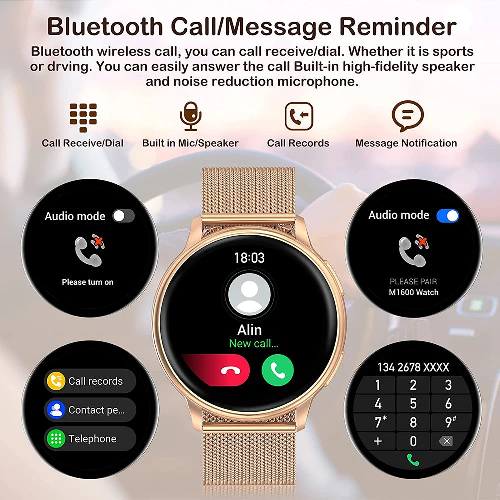 MEVADEN Bluetooth Call Smart Watch - Custom Dial, Fitness Tracker Y22