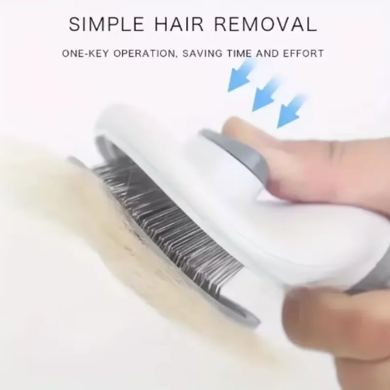 Self Cleaning Pet Brush & Dematting Comb - Dogs & Cats