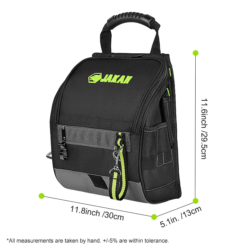 JAKAH Professional Electricians Tool Pouch | 21 Pockets, Ergonomic Handle