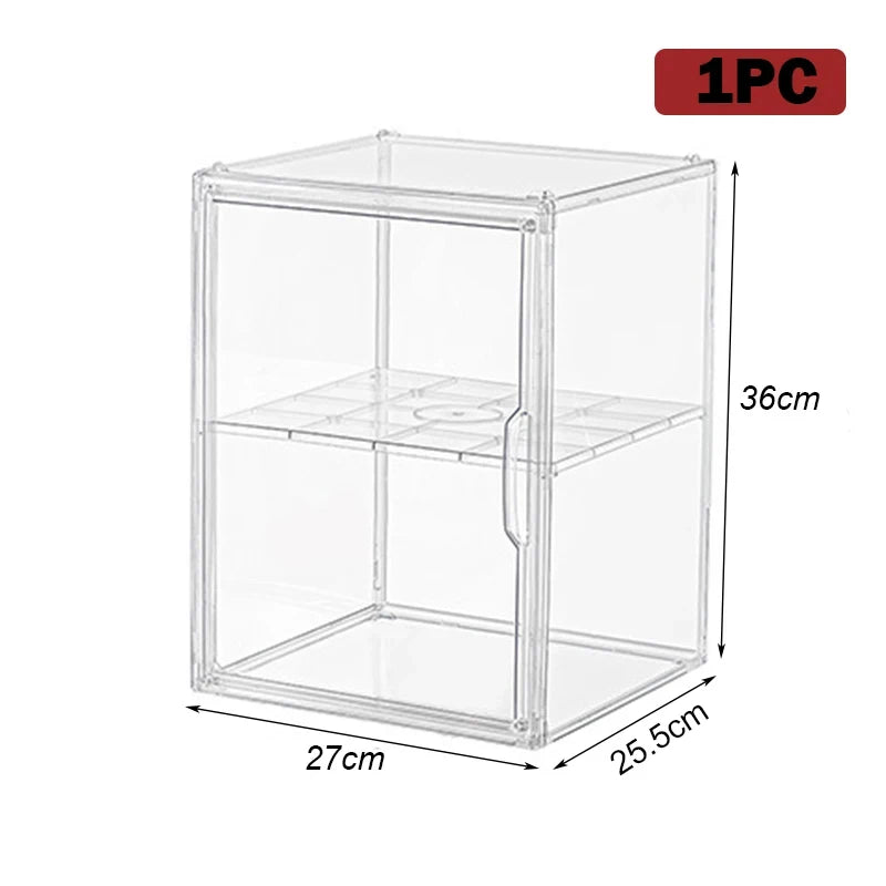Large Capacity Clear Acrylic Organizer Box for Figures, Blind Boxes & Makeup