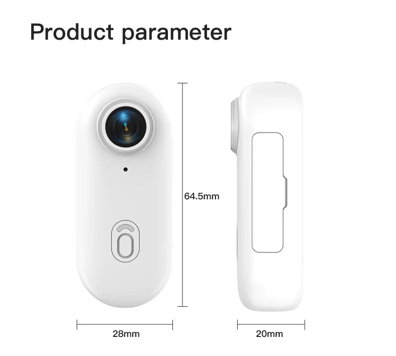 4K Mini WiFi Magnetic POV Action Camera - Waterproof Sport Vlogging Recorder