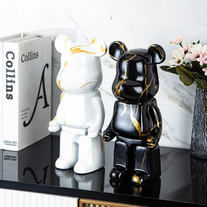 Nordic Bear Statue - Luxury Resin Figurine for Home Decor