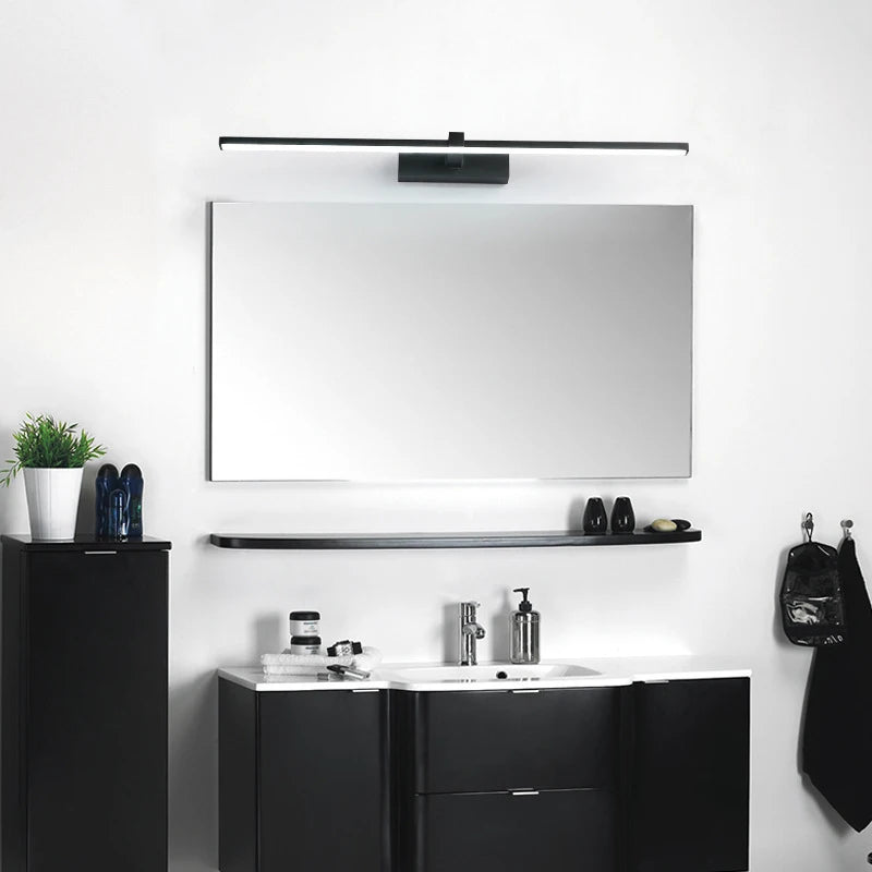 Vabena Modern LED Bathroom Wall Light - Three Color Aluminum Mirror Lamp