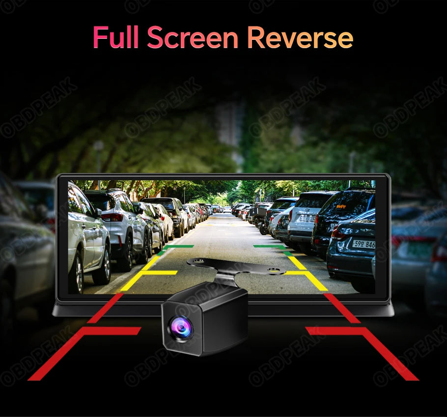 K2 Pro 11.3" 4K Wireless CarPlay Android Auto Dash Cam with GPS & Dual Lens