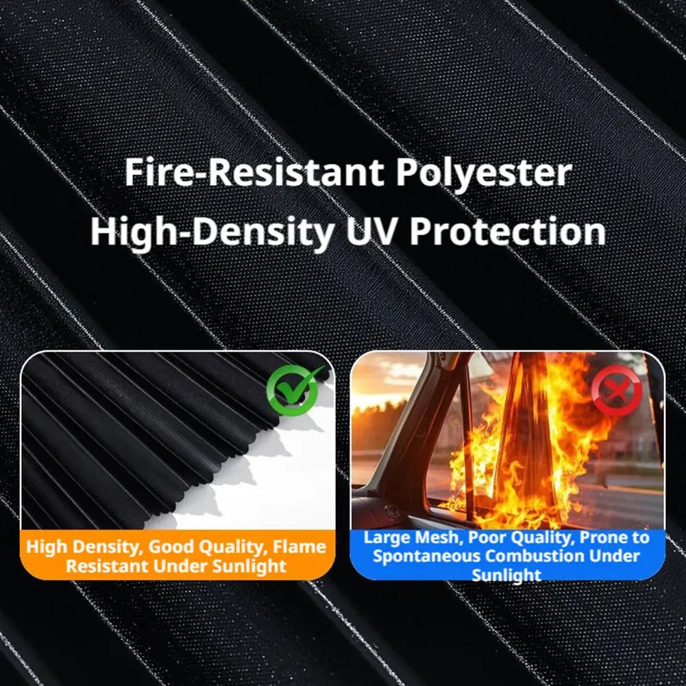 Car Window Sun Shade - Telescopic UV Heat Shield | 2/4 Pcs for Sedans & SUVs