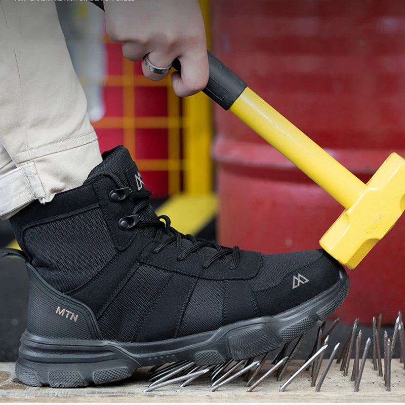 Vabena Breathable Anti-Smash Safety Boots for Work