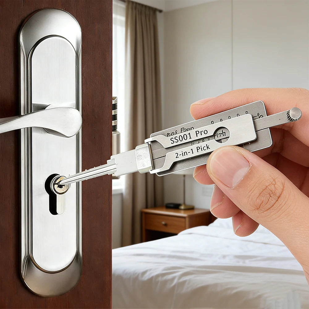 Professional SS001Pro SS002Pro 2-in-1 Key Decoder & Locksmith Tool Kit