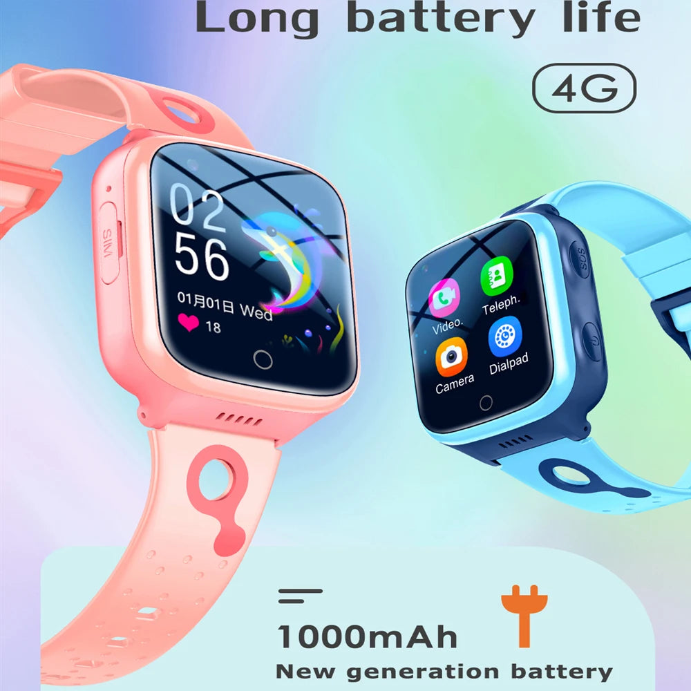 KGG 4G Kids Smartwatch - GPS Tracker, Video Call, SOS, WiFi