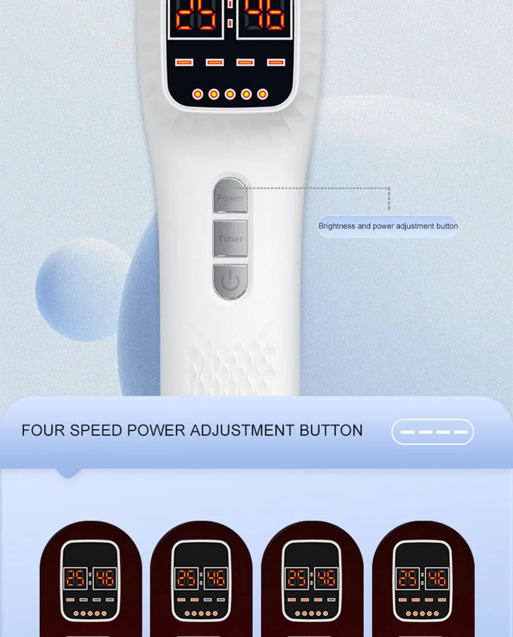 650nm+808nm Red Light Infrared Therapy Device for Skin Rejuvenation & Pain Relief