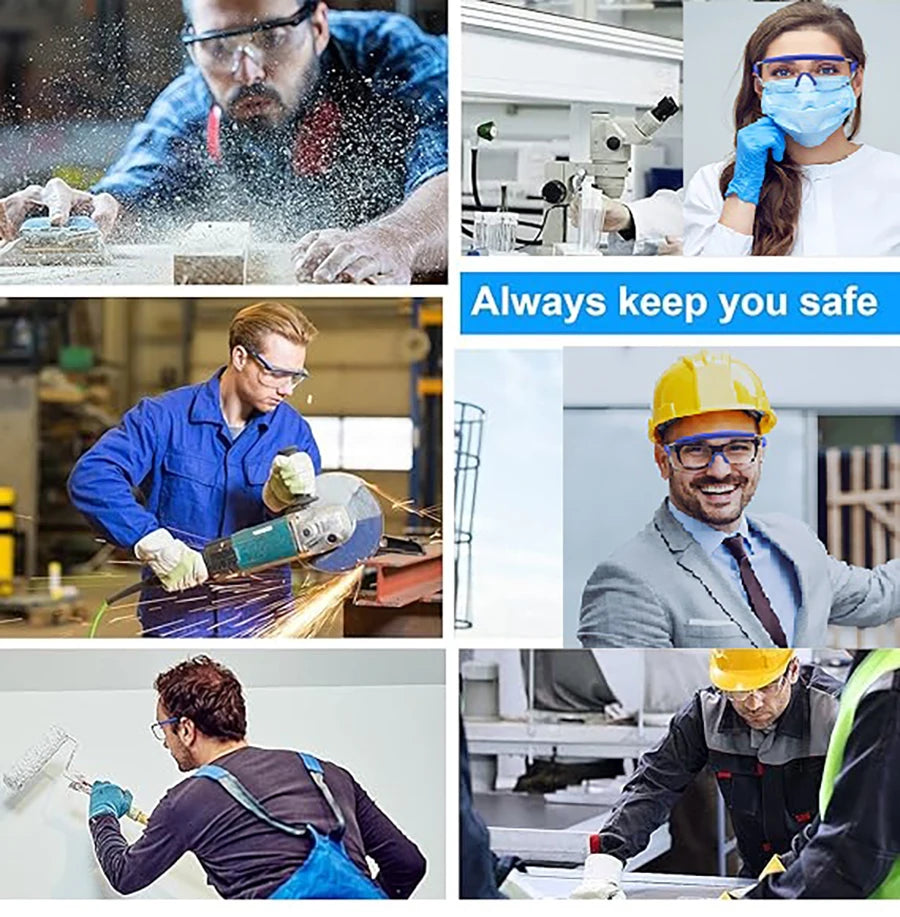 Safety Goggles Over Glasses - Anti-Fog ANSI Z87 CE Eye Protection