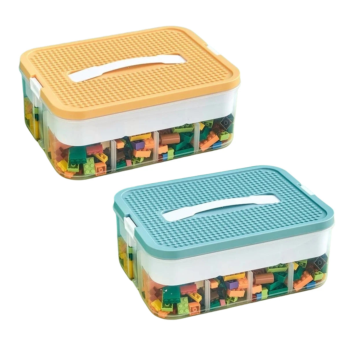 Lego Storage Box | Kids Toy Organizer | Building Block Sort Container