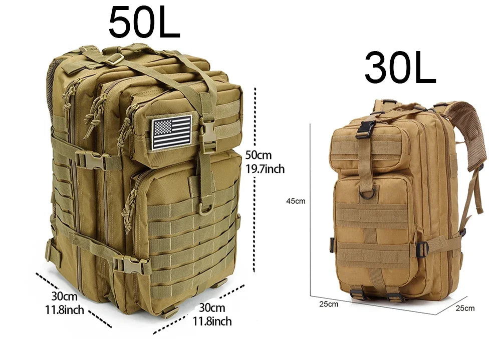 ReFire Gear 50L Tactical Assault Pack - Durable Military Backpack