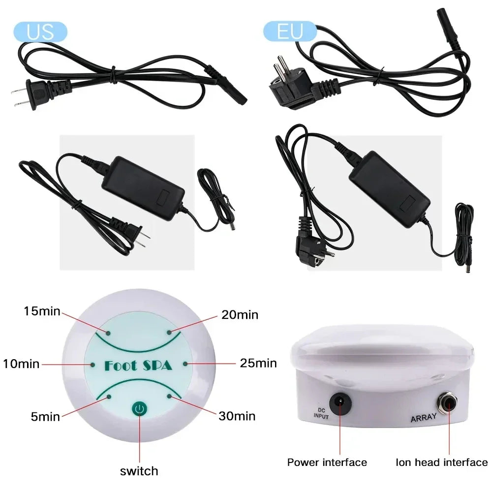 Vabena Detox Ionic Foot Spa Bath Machine | Relieve Fatigue & Promote Vitality