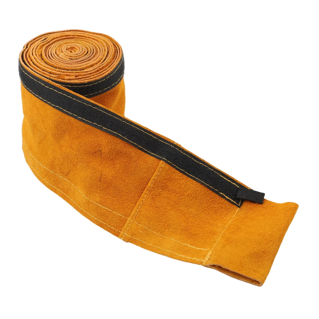 Flame Retardant Leather Welding Cable Sleeve 3.5m - TIG, MIG, Plasma Torch Protection