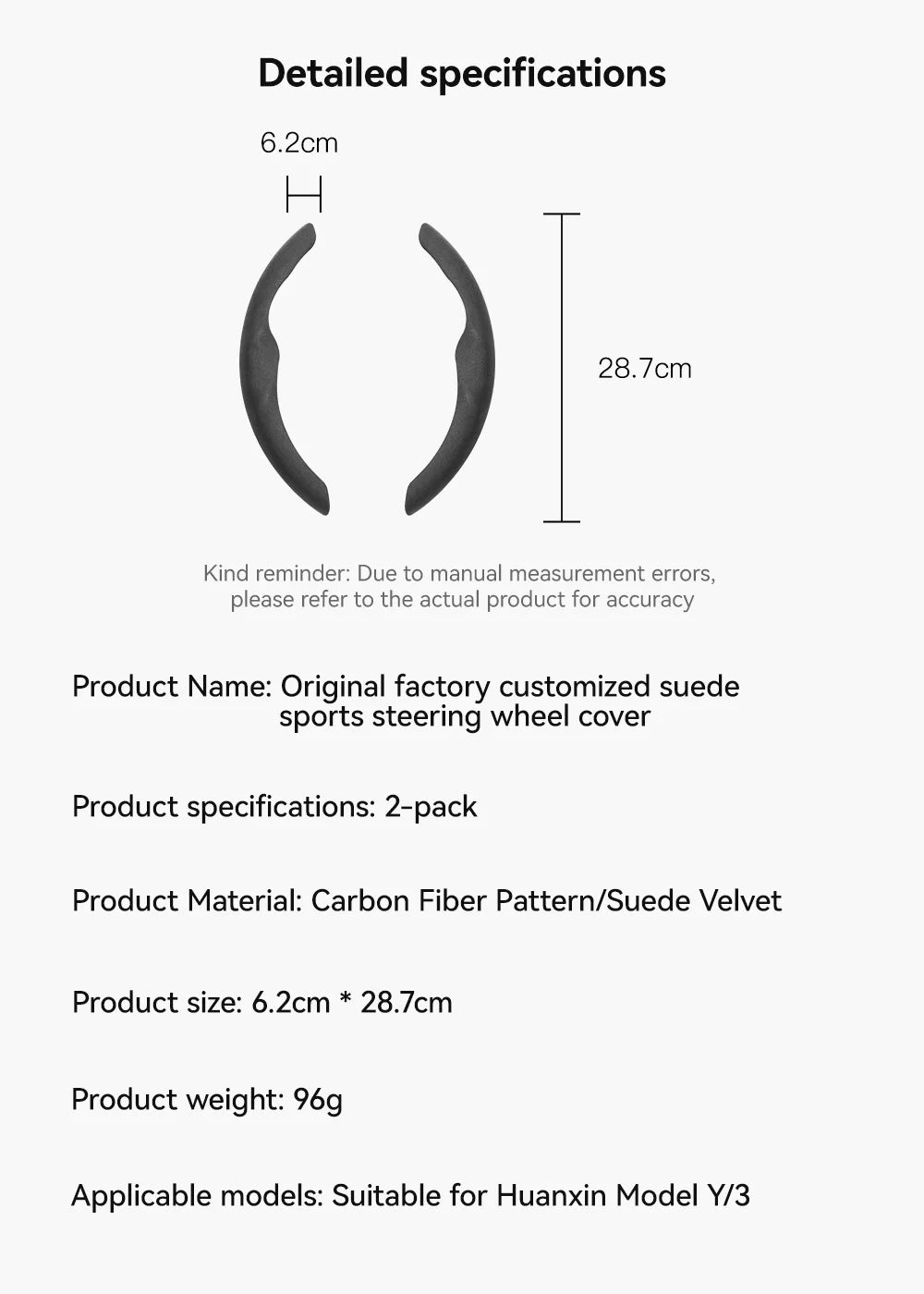 Tesla Model 3/Y Highland Juniper Carbon Fiber Steering Wheel Cover