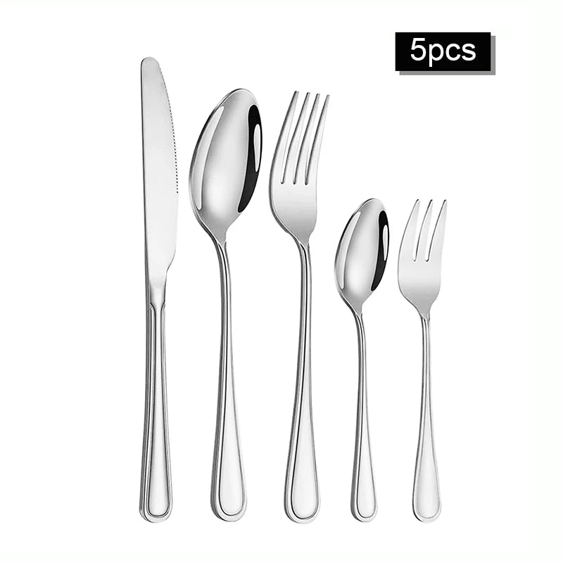 Luxury Stainless Steel Steak Cutlery Set for Restaurants & Hotels