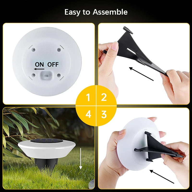 SHENZHITECH Solar Ground Lights - High-Efficiency Landscape Lighting