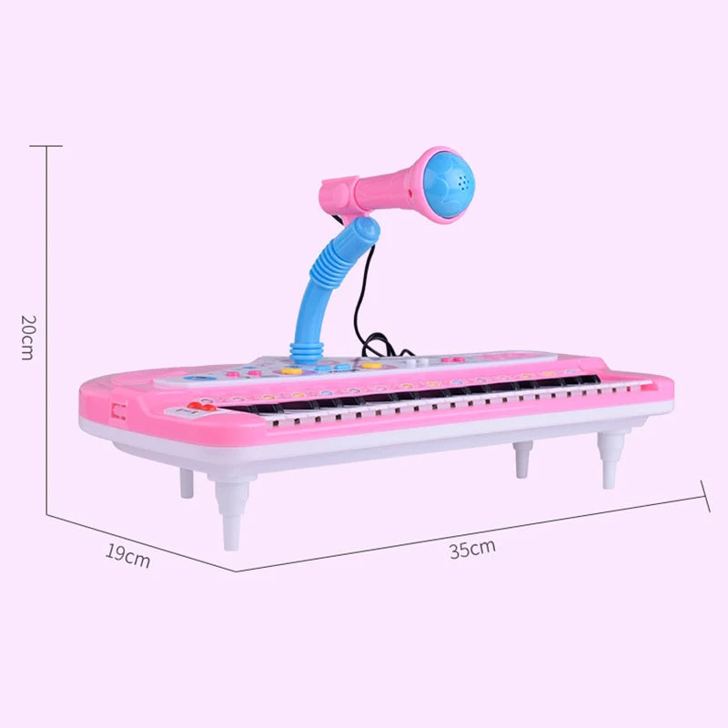 37 Keys Kids Electronic Piano Keyboard with Microphone | Educational Musical Toy
