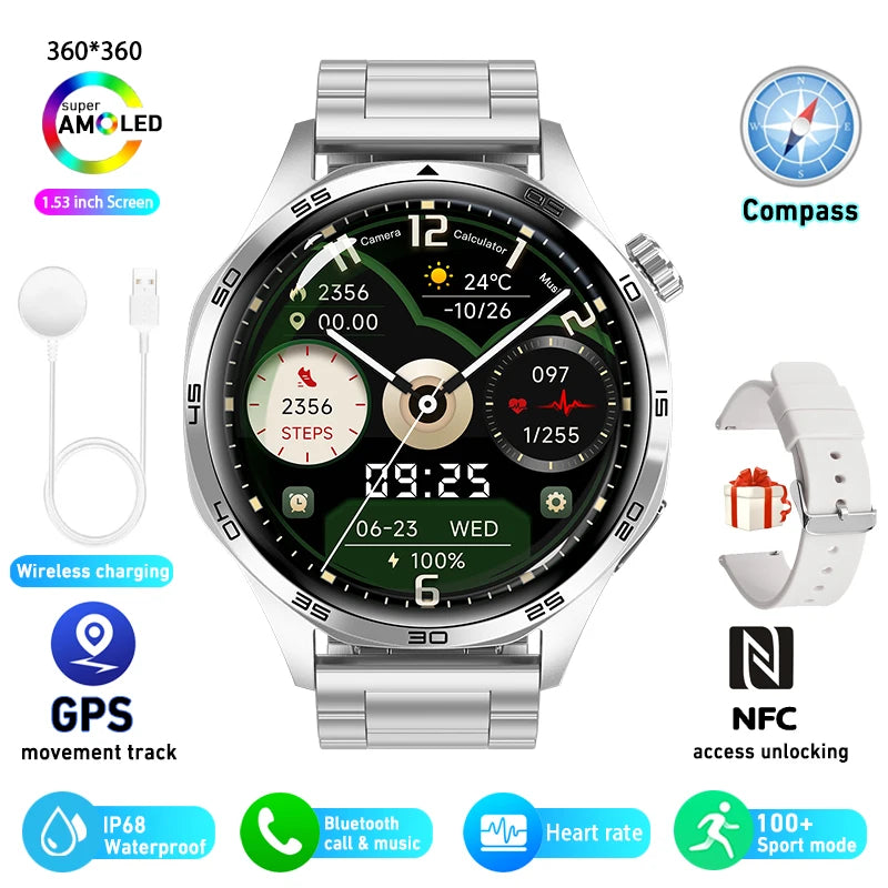 Vabena Smart Watch 5 Pro | GPS, NFC, AMOLED, Bluetooth Call
