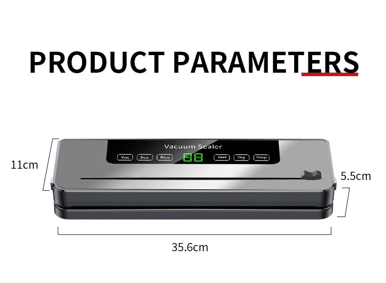 CENRR Electric Vacuum Sealer | Touch Button Food Preservation System
