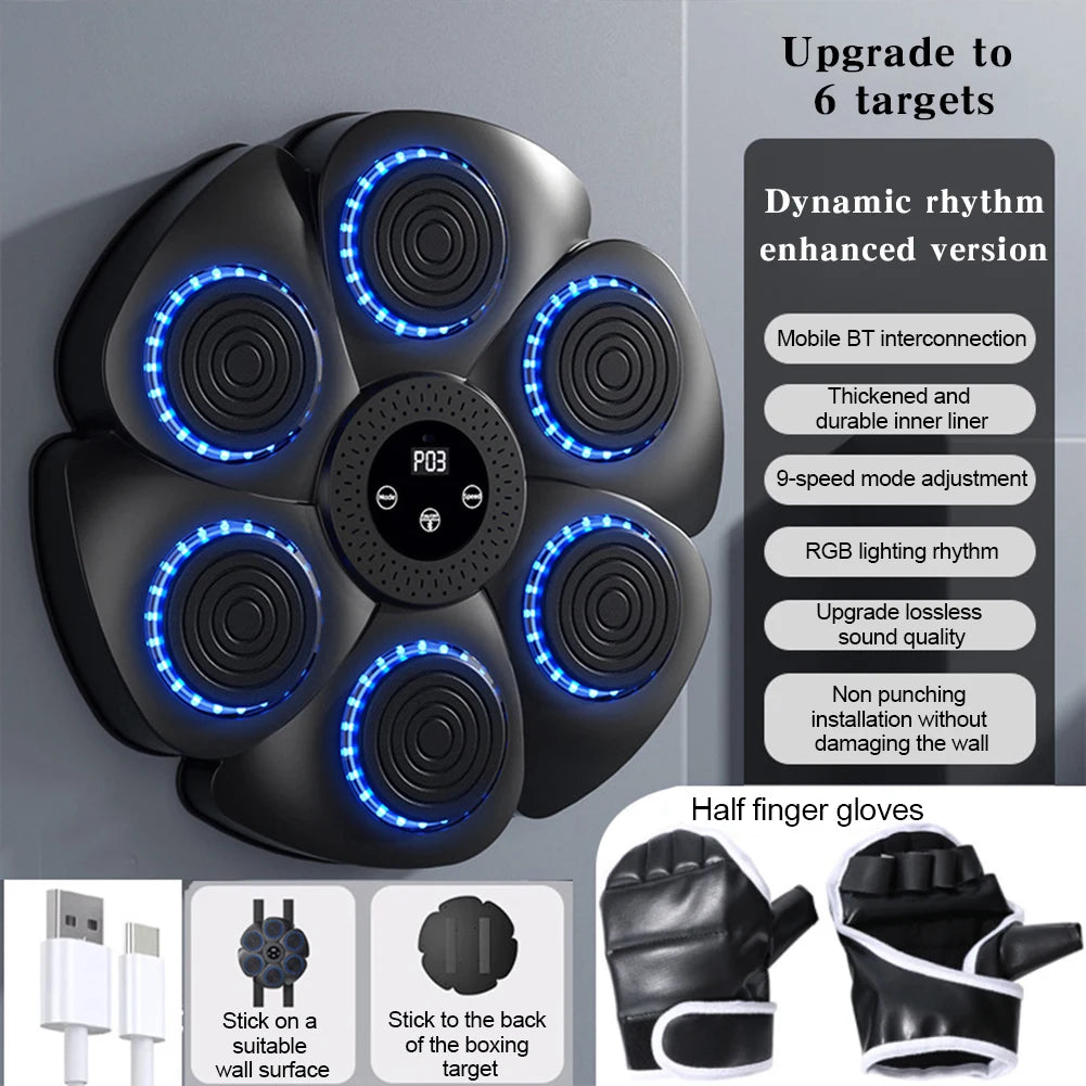 Smart Music Boxing Machine | Interactive Home Fitness Trainer