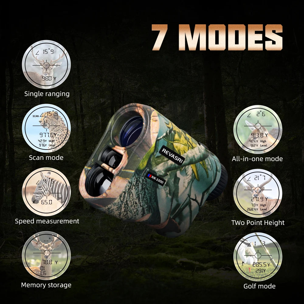 REVASRI Laser Hunting Rangefinder 1000M: Ultimate Precision Optics